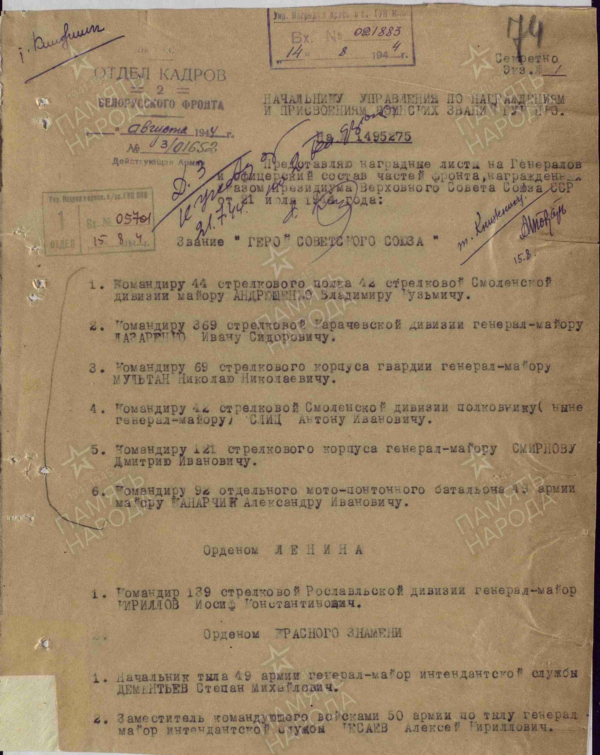 Слиц Антон Иванович