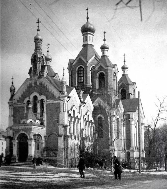Площадь Тызенгауза. Александро-Невская церковь (утраченная)